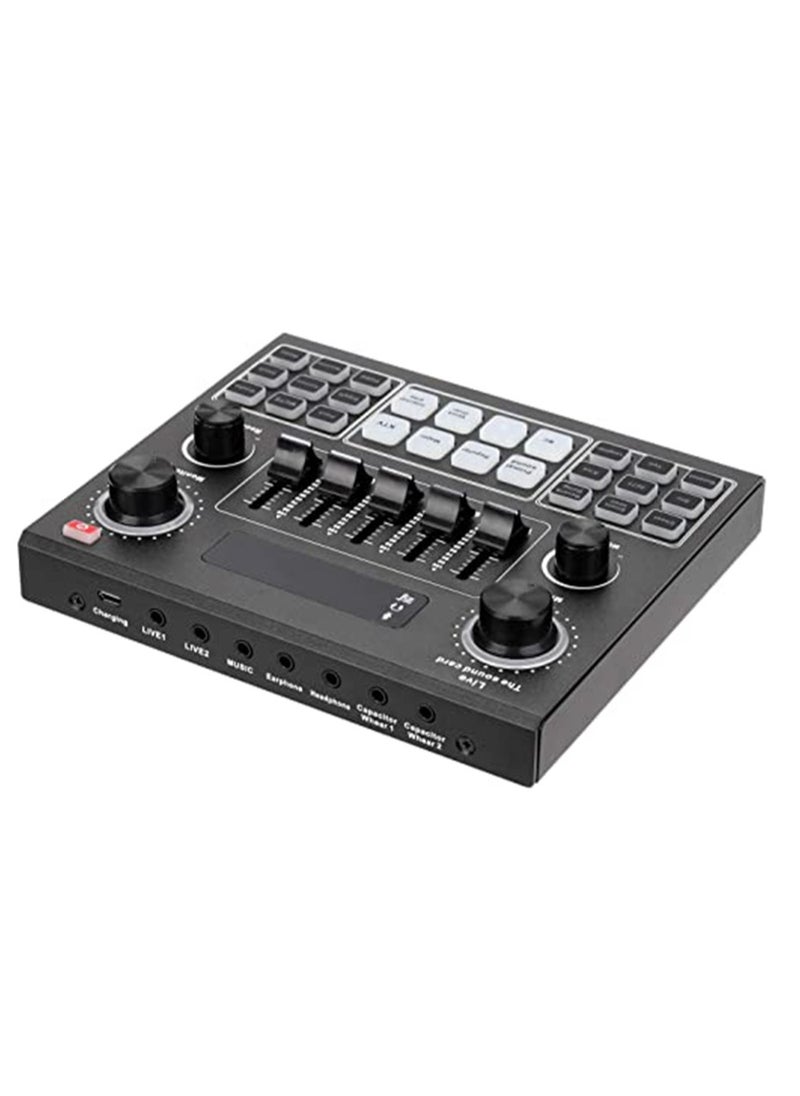Mike Music V9 Sound Card & BM800 Pro Microphone Bundle for Advanced Broadcasting,Bluetooth Sound Mixer Live Sound Card For Live Broadcast Streaming and Games  - Image 2