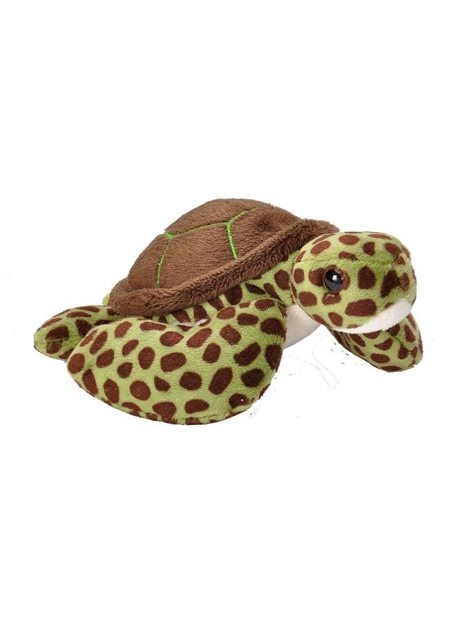 Wild Republic Wild Republic Pocketkins Eco Green Sea Turtle, Stuffed Animal, 5 Inches, Plush Toy, Made from Recycled Materials, Eco Friendly 
