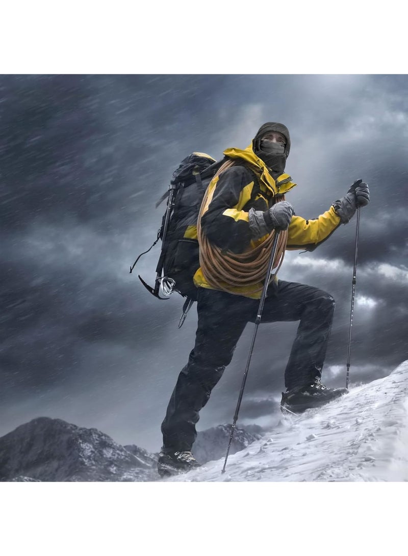 SOLARAE قناع بالاكلافا للتزلج، قناع فليس شتوي، قناع وجه كامل حراري، غطاء هوائي قابل للتنفس، غطاء خارجي مقاوم للرياح للتزلج وركوب الدراجات وركوب الدراجات النارية، أسود - Image 5