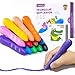 JUPITEARTH 12 Colors Crayons for Kids Ages 48 with Coloring Book Bonus Stickers NonToxic Washable Triangle Crayons for Toddlers 13 Fat Brain Toys for Art Supplies and Ideal for Kids - Image 3
