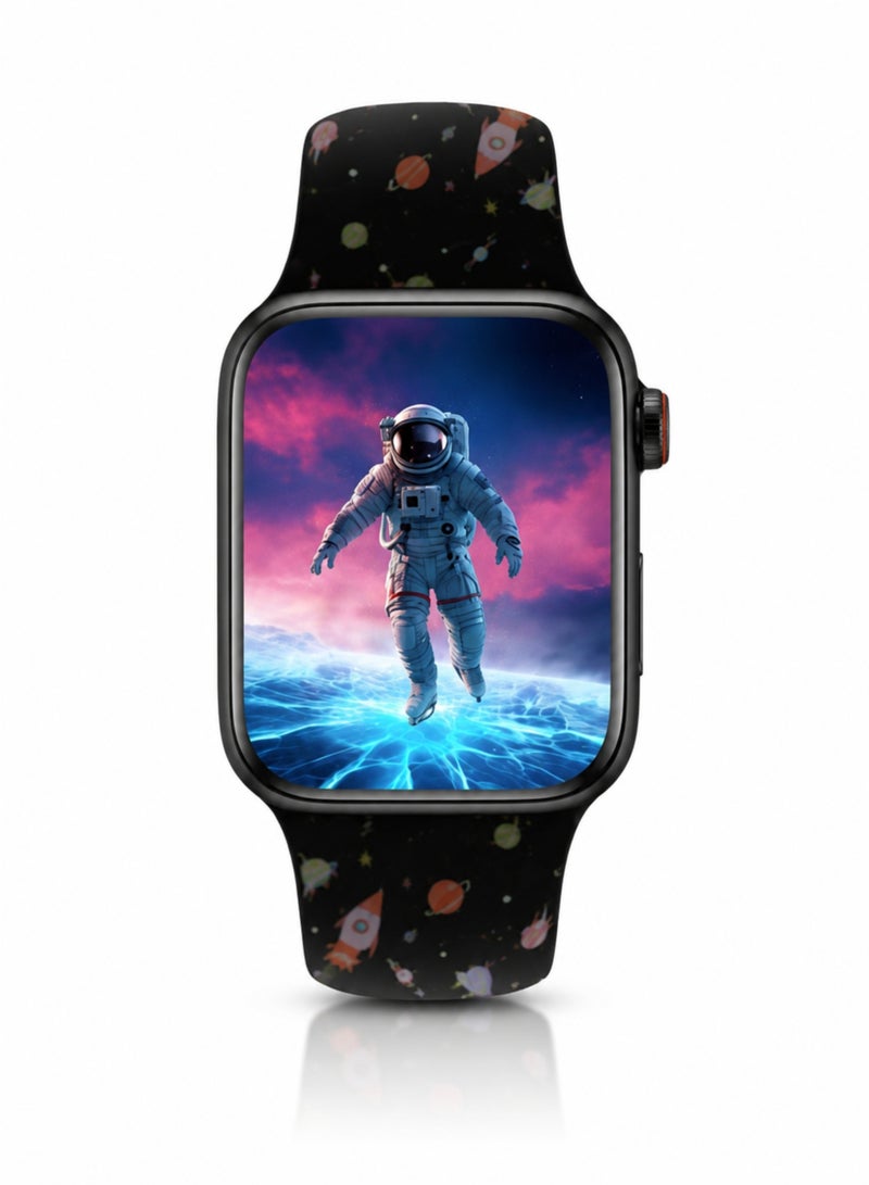 WISME X67 Mini Kids Smart Watch Bluetooth Watch for Boys GPS SOS Calling Sports Mode Black - Image 1