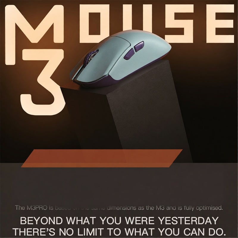 Wireless Gaming Mouse: 58g Lightweight Purple Design - 3 Connection Modes 5 Adjustable DPI 500mAh Battery Wired Gaming Mouse for Esports, Office and Multi-Device Use - Image 5
