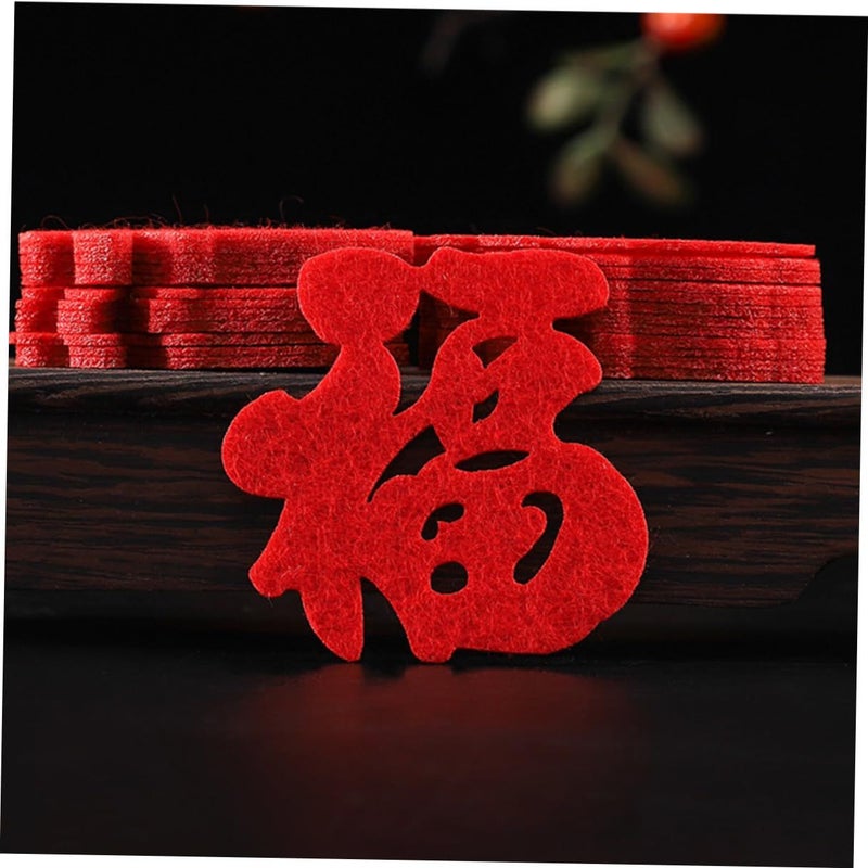 Spring Festival Window Decals 90pcs Fabric Stickers Home Decor for Chinese New Year Housewarming - Image 5