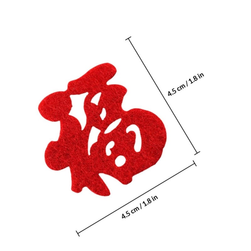 Spring Festival Window Decals 90pcs Fabric Stickers Home Decor for Chinese New Year Housewarming - Image 3