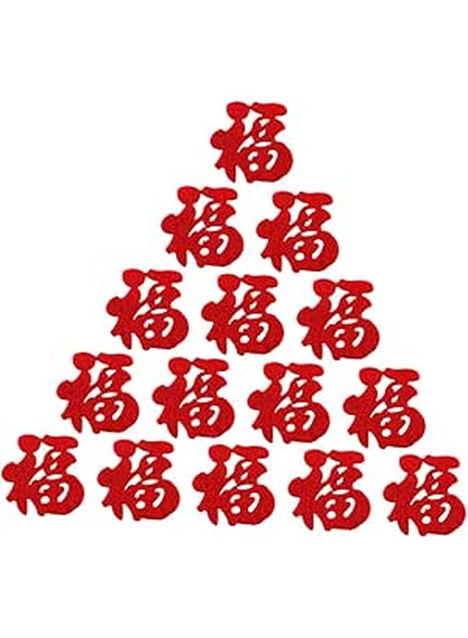 Spring Festival Window Decals 90pcs Fabric Stickers Home Decor for Chinese New Year Housewarming - Image 1