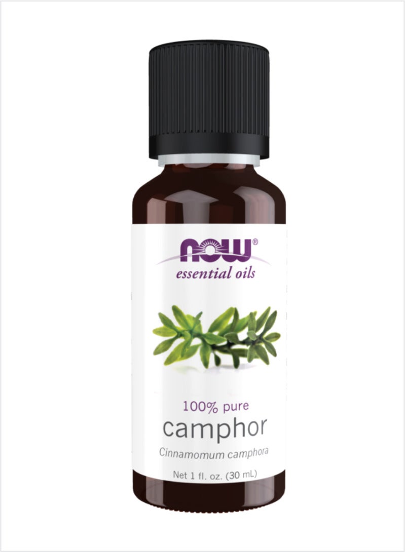 NOW Camphor Essential Oil - 100% Pure & Natural Relief, 30ml