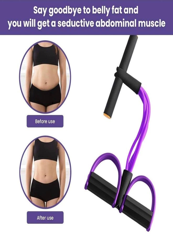 PH BROTHER Pull Reducer Pull Training Bands 2 Tubes Body Pedal Exerciser Yoga Cross-fit Exercise, Arm Exercise, Tummy Training Men and Women (Multi Color) (Pack of 1) - Image 2