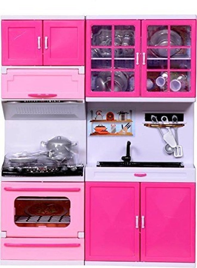 heer 5615 attractive modern kitchen play set with light and real sound effect (muticolor)-Multi color - Image 1