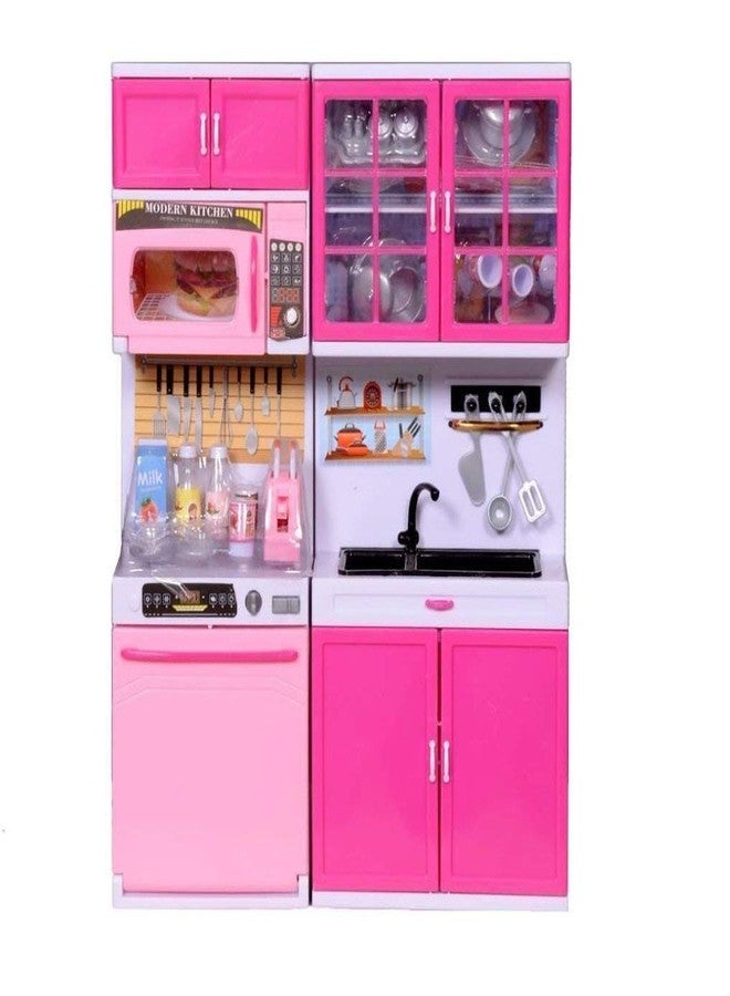 heer 5615 attractive modern kitchen play set with light and real sound effect (muticolor)-Multi color - Image 2