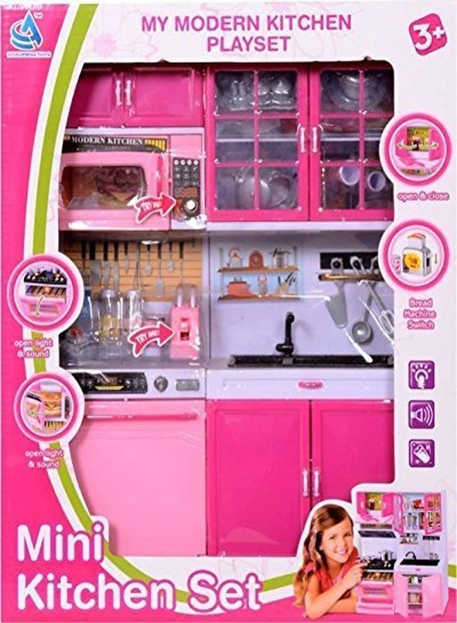 heer 5615 attractive modern kitchen play set with light and real sound effect (muticolor)-Multi color - Image 4