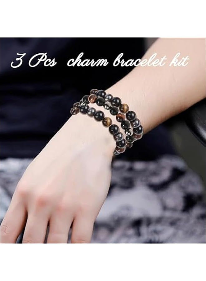 Generic Magnetic Bracelets Set - 3 Pcs Adjustable Weighted Bracelet for Women Men, Stackable Trendy Design with Jewelry Bag -  Friendship Bracelet Kit  - Image 4