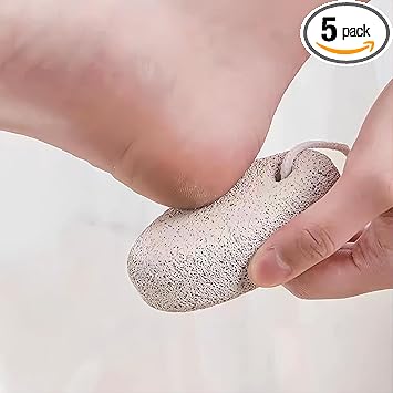 DILUSILK 2 Pcs Pumice Stone for Feet and Hands Foot Scrubber for Dead Hard Skin Removal Natural Foot File and Callus Remover for Exfoliation - Image 1