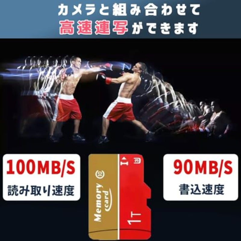 Micro Card 1024GB TF memory card for 4K video recording, A1 U3 Class10 V30, black, high-speed durable storage with adapter - Image 5