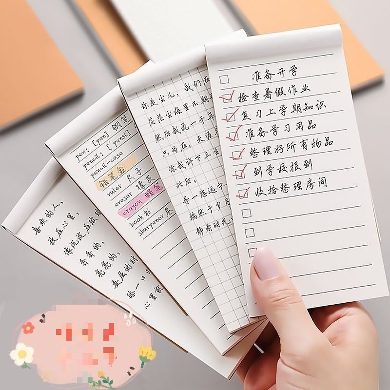 Daily Simple Retro Cowhide Color Small Portable Handbook Notepad Student Notepad Time Plan - Image 2