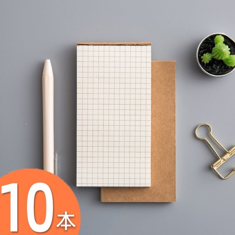 Daily Simple Retro Cowhide Color Small Portable Handbook Notepad Student Notepad Time Plan - Image 1