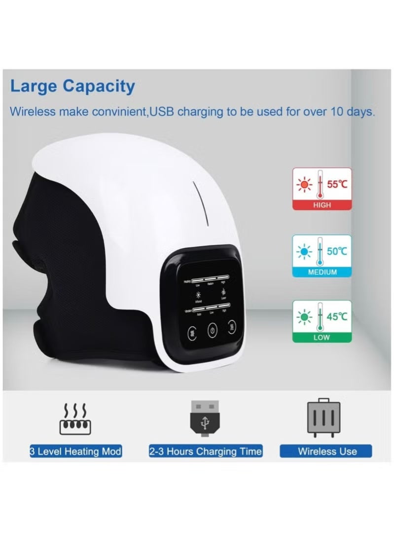 MOSH Knee Massager with Heat for Pain Relief Electric Cordless Vibration Knee Massage Device,Swelling Stiff Joints, Stretched Ligament and Muscles Injuries - Image 3