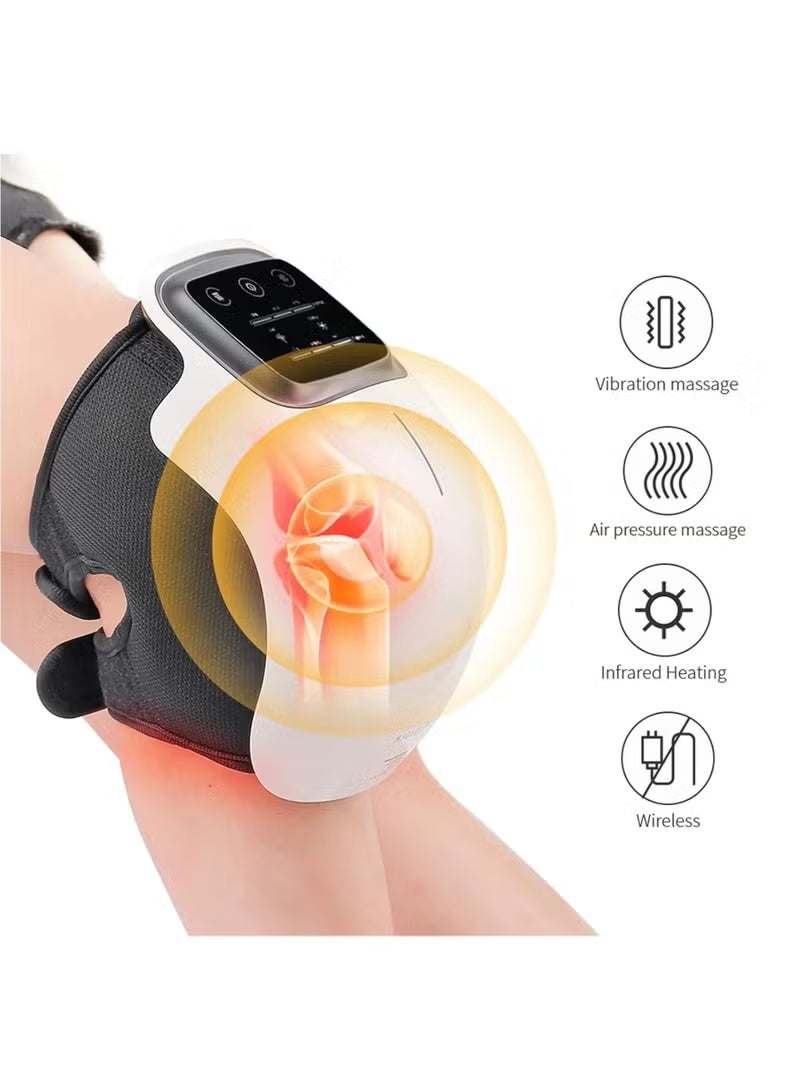 MOSH Knee Massager with Heat for Pain Relief Electric Cordless Vibration Knee Massage Device,Swelling Stiff Joints, Stretched Ligament and Muscles Injuries - Image 4