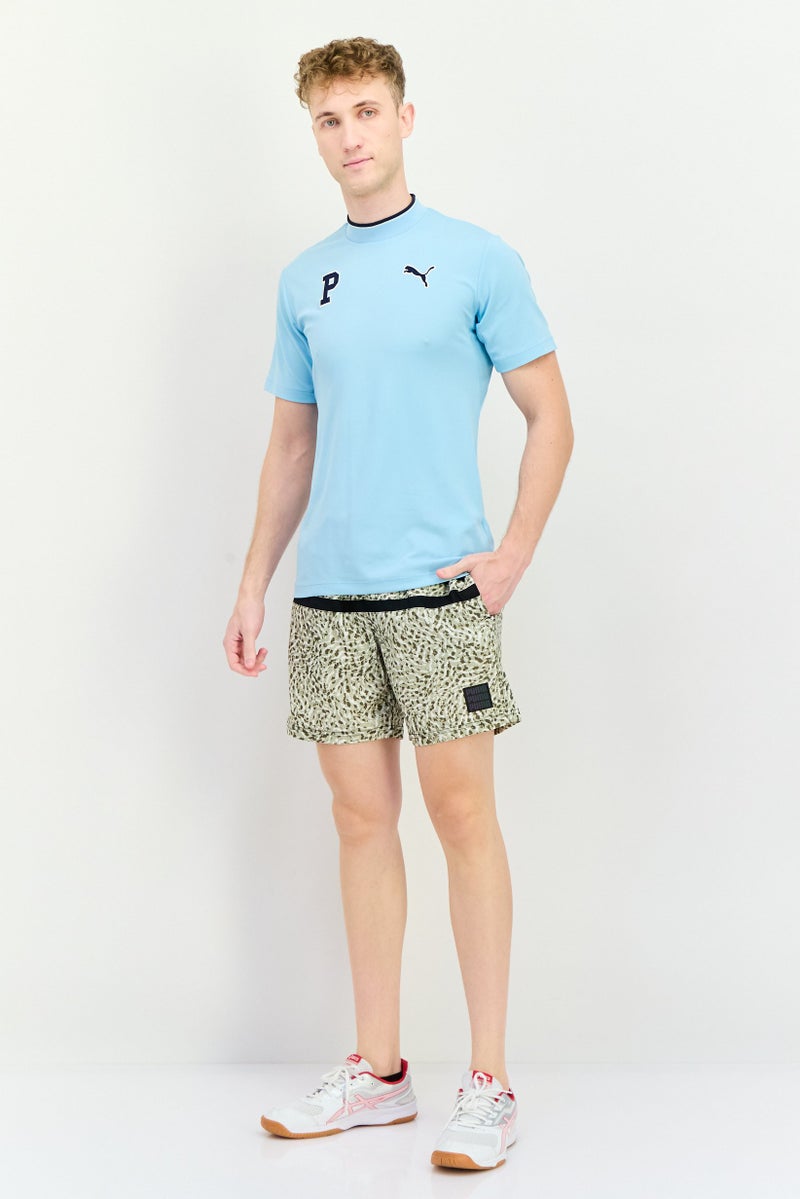PUMA Men Animal Print Drawstring Board Shorts, Multicolor  - Image 4