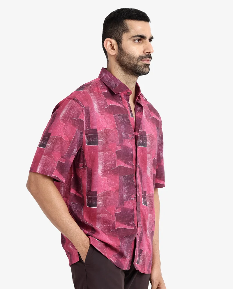 Rare Rabbit Men's Abstract Print Shirt