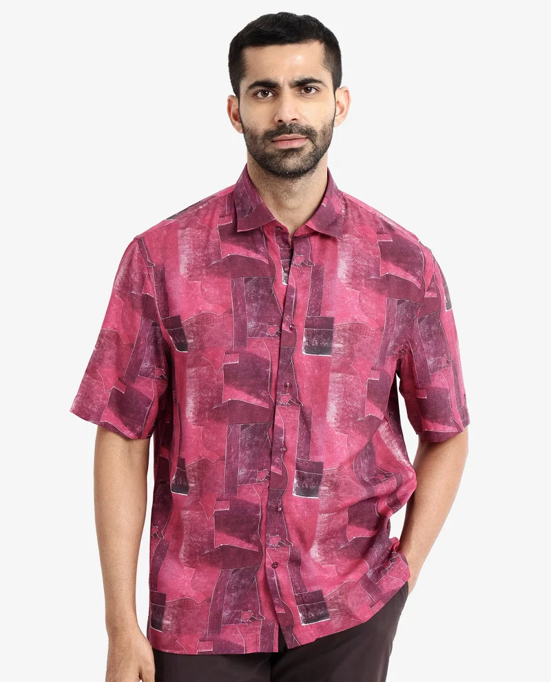 Rare Rabbit Men's Abstract Print Shirt