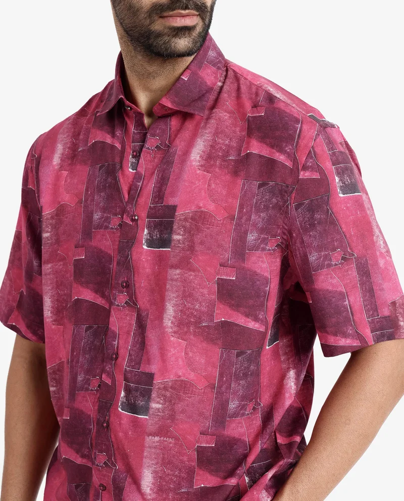 Rare Rabbit Men's Abstract Print Shirt