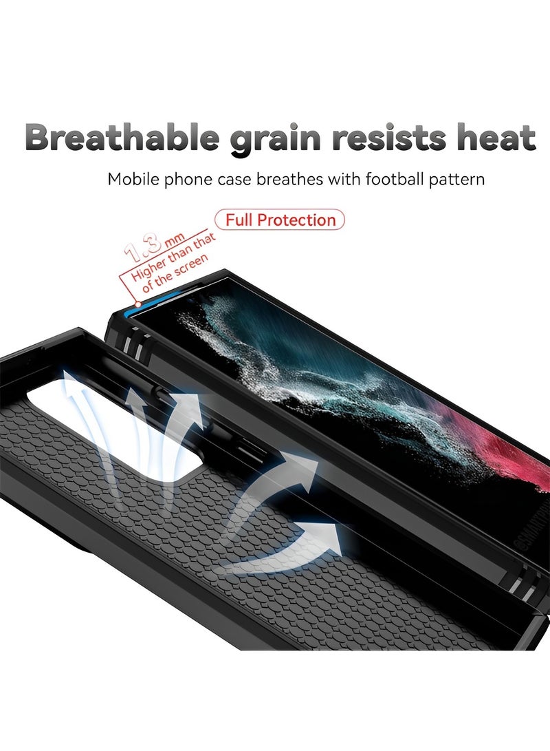 REOCLE Samsung Galaxy S22 Ultra Case with Camera Cover & Drop Protection & Snug Touch & Slim Protective Hard Back Soft Edge Phone Case for Galaxy S22 Ultra Case - Image 5