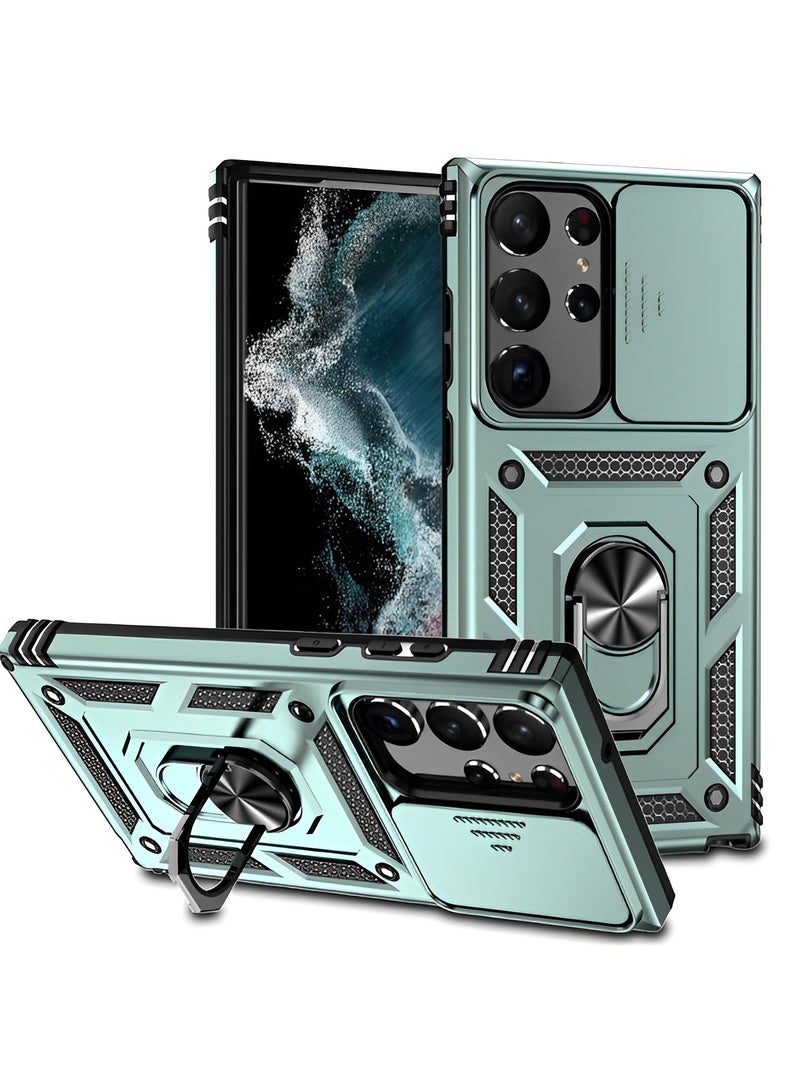 REOCLE Samsung Galaxy S22 Ultra Case with Camera Cover & Drop Protection & Snug Touch & Slim Protective Hard Back Soft Edge Phone Case for Galaxy S22 Ultra Case - Image 1