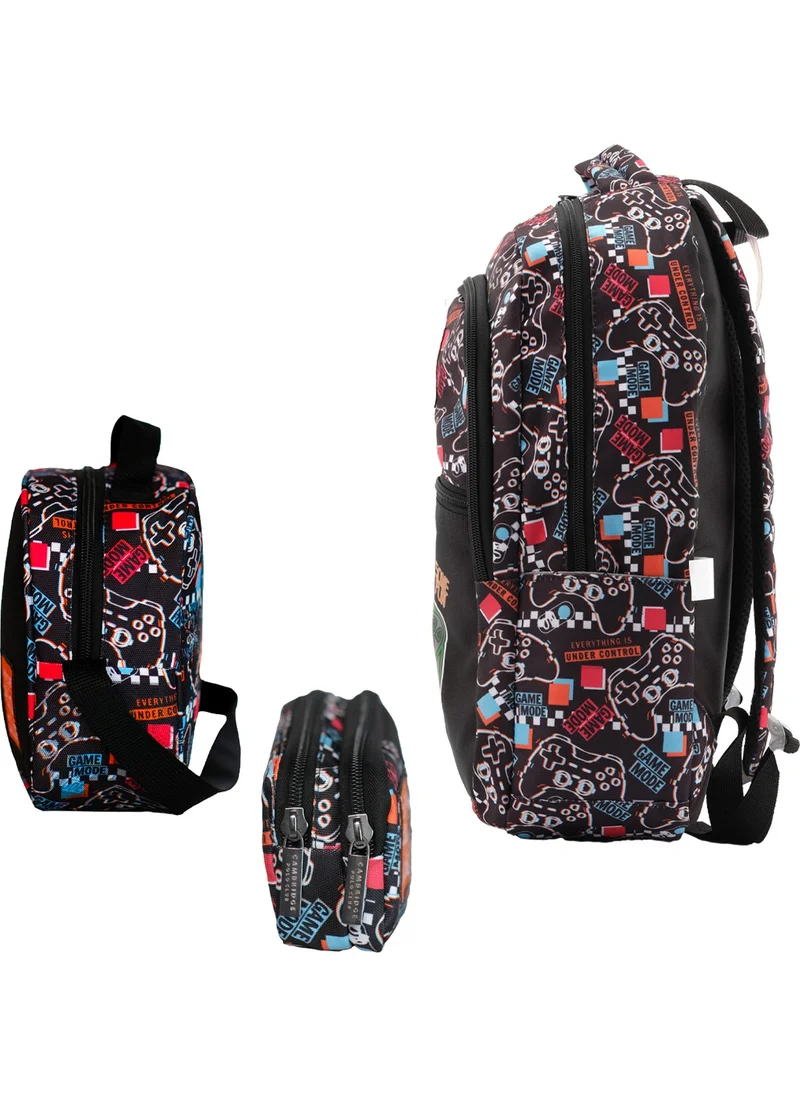 Cambridge Polo Club Game Time Three Compartment Boys Primary School Bag Set