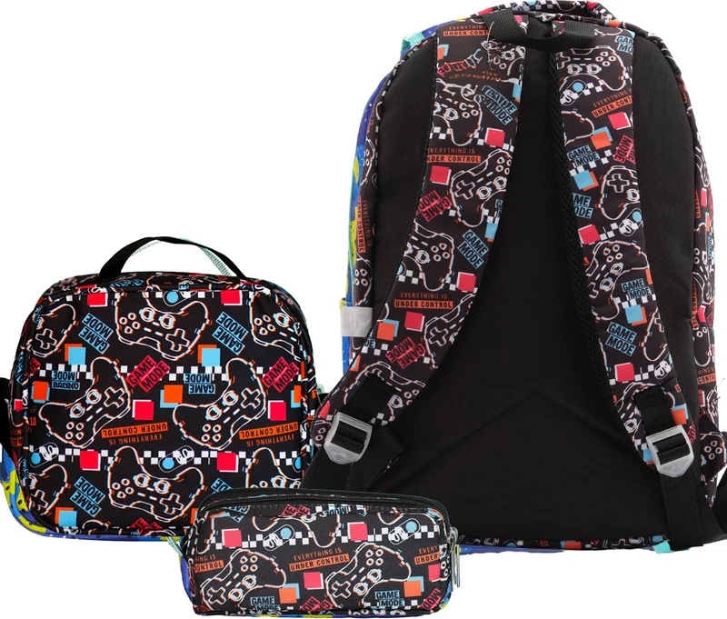 Cambridge Polo Club Game Time Three Compartment Boys Primary School Bag Set