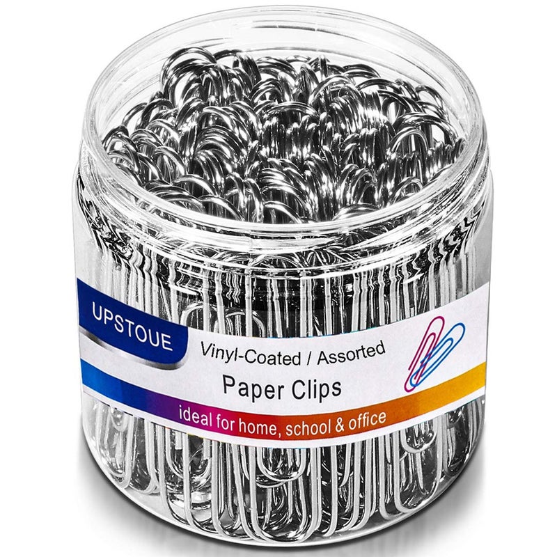 Vinaco Paper Clips Smooth Silver, 100 Pack Paper Clips Large 2Inch (50mm), Durable & Rust Resistant Coating. for Office, School Document Organizing - Image 1