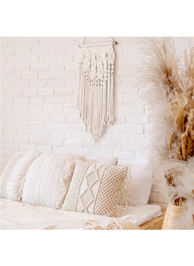 yongsheng Handmade Wall Ornament Decoration，Decor Art, for Living Room Bedroom, Chic Decor, Woven Tapestry  - Image 4