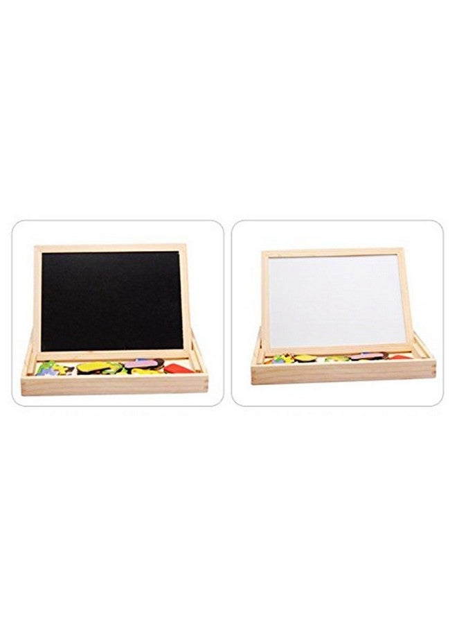 Toy Arena to Bring Out The Creativity-Wooden Writing Black bpard Educational Learning Wooden Magnetic Board Puzzle Multifunctional Game Kit for Kids - Image 5