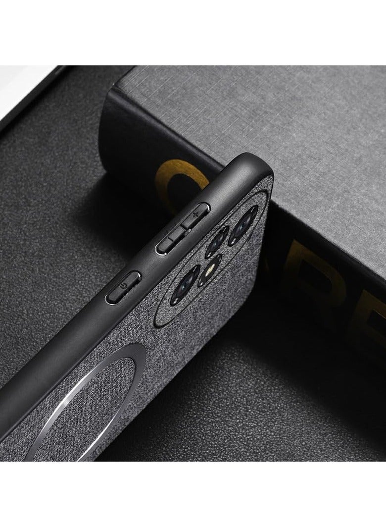 عام حافظة متوافقة مع حافظة هونور 200 برو ، حافظة مغناطيسية رفيعة للغاية من قماش منسوج بنمط قماش تي بي يو واقية من الصدمات لهاتف هونور 200 برو - Image 2