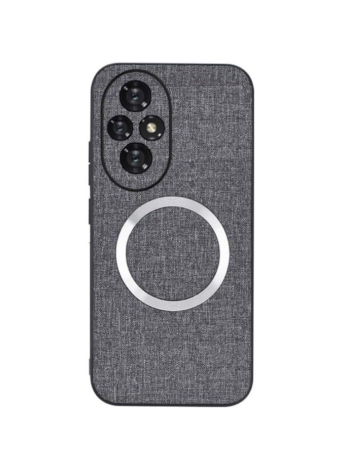 عام حافظة متوافقة مع حافظة هونور 200 برو ، حافظة مغناطيسية رفيعة للغاية من قماش منسوج بنمط قماش تي بي يو واقية من الصدمات لهاتف هونور 200 برو - Image 1