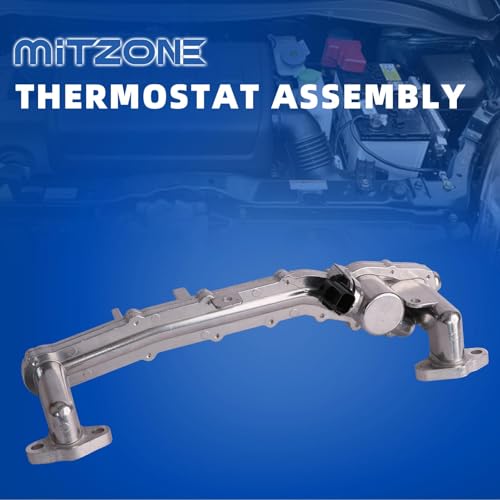 MITZONE Aluminum Coolant Water Heater Pipe Manifold Tube Compatible with 2010-2017 Land Rover Range Rover Sport 2011-2020 Jaguar F-Type XJR XJR575 XJ XFR-S XFR XF 5.0L V8 - Image 2