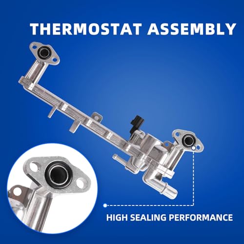 MITZONE Aluminum Coolant Water Heater Pipe Manifold Tube Compatible with 2010-2017 Land Rover Range Rover Sport 2011-2020 Jaguar F-Type XJR XJR575 XJ XFR-S XFR XF 5.0L V8 - Image 4