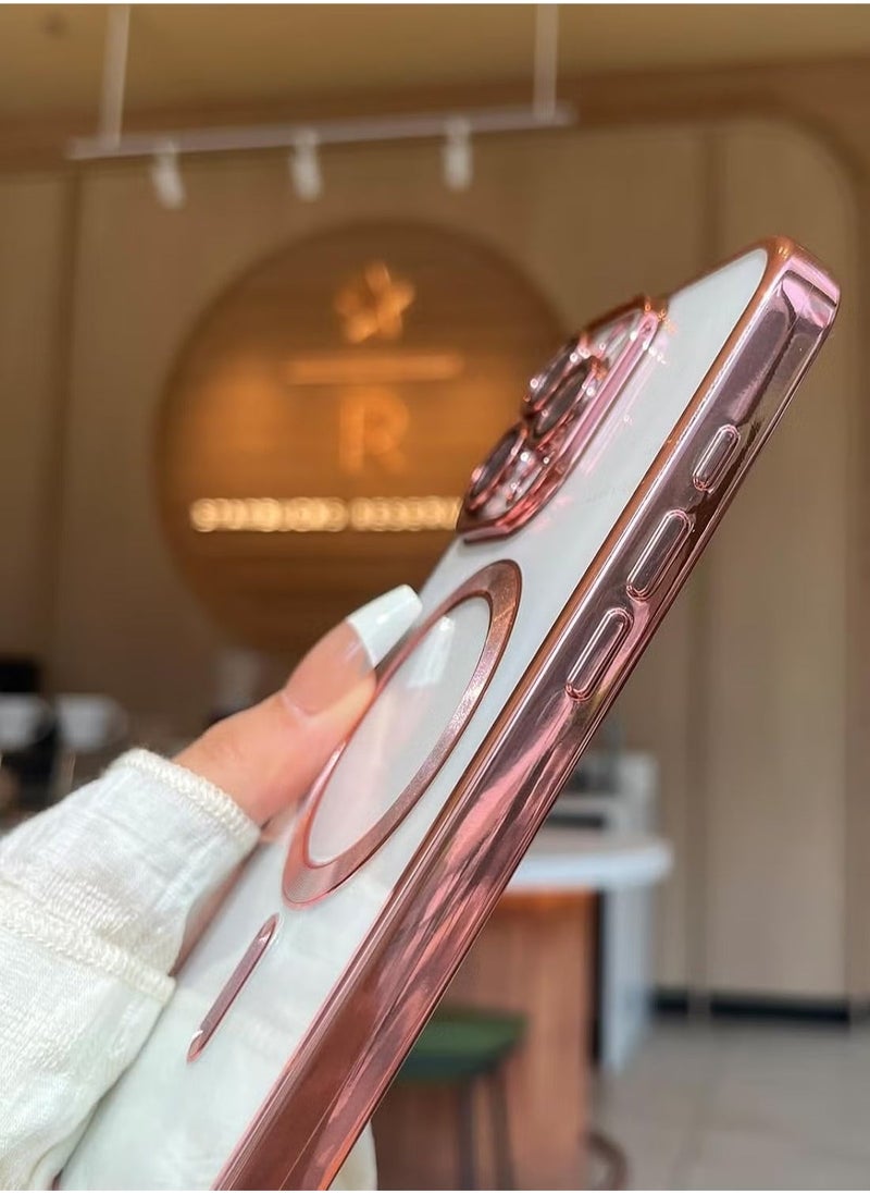 JAJEEK iPhone 16 Pro Max Magnetic Case – Compatible with MagSafe, Built-in Camera Protector, Soft TPU Anti-Scratch Shockproof Clear Case, Slim Design for iPhone 16 Pro Max 6.1 Inch - Image 3