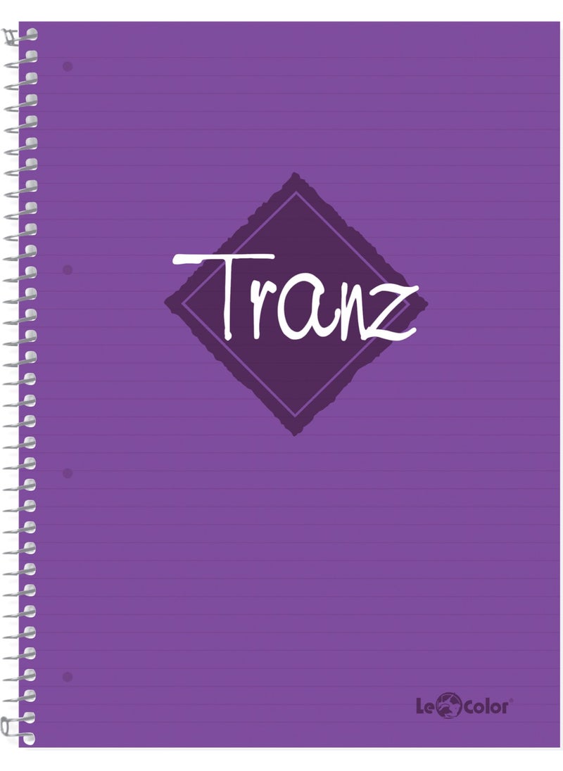 Le Color Tranz A5 Purple Notebook 200 Pages  - Image 1