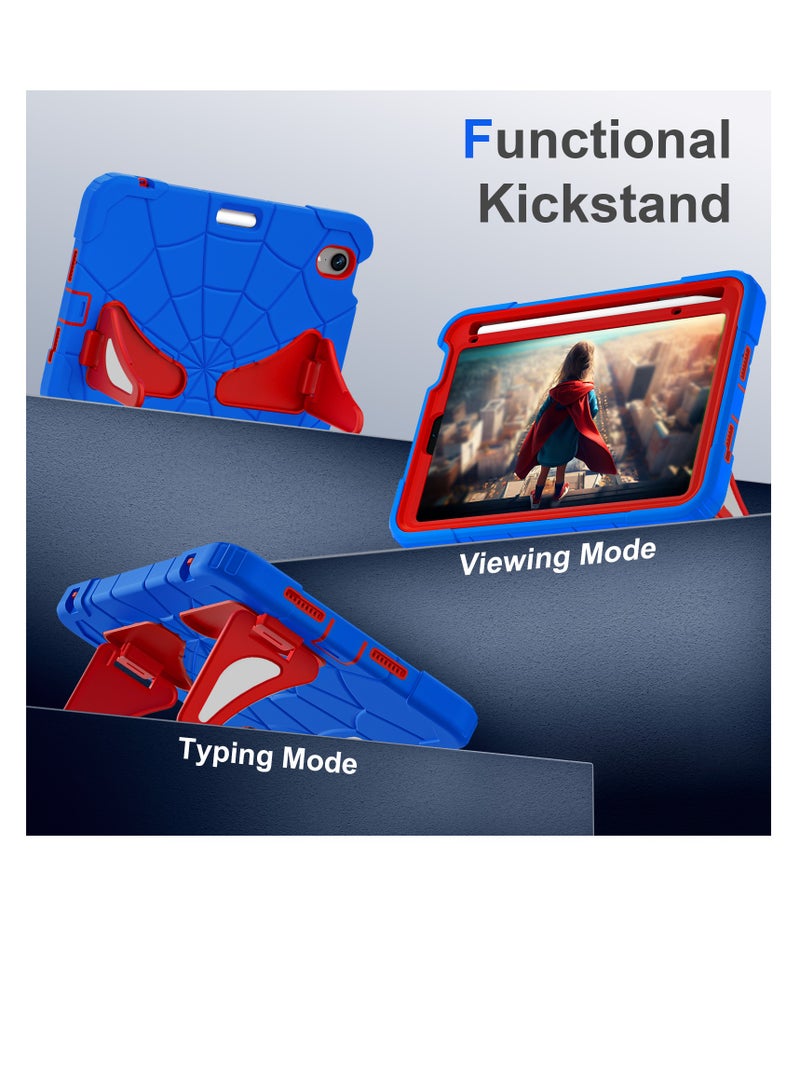 Ipad mini 6/mini 7 Case for Kids Shockproof Protective Cover with Pencil Holder Shoulder Strap Kickstand for Kids Children - Image 4