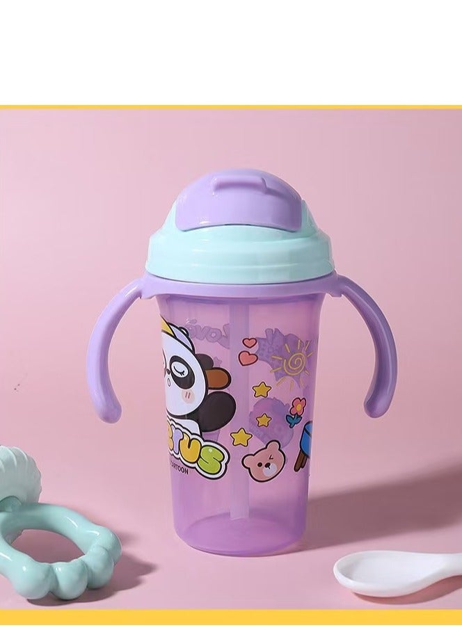 معلما سترو مقبض كأس سيبي ، كأس التدريب - 300ml - البنفسجي باندا - Image 1