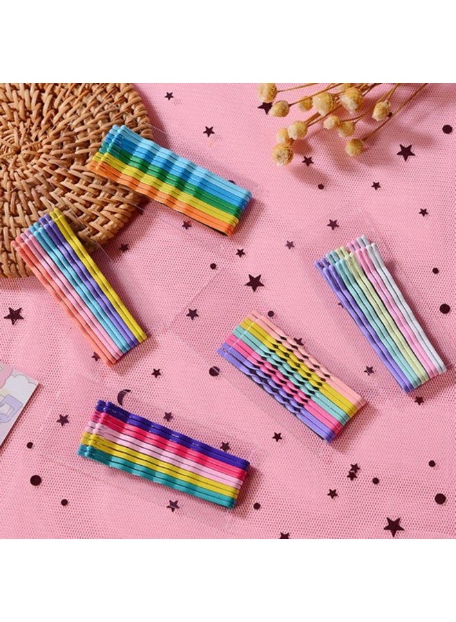 SUN Ring SUNRING Hair Clips Simple Mate Finnishing Flate Hair pin Hair Barrette Bobbby hair pin hair Accessory For Girl Women Multi Color. (Pack of 35, Multicolor) - Image 3