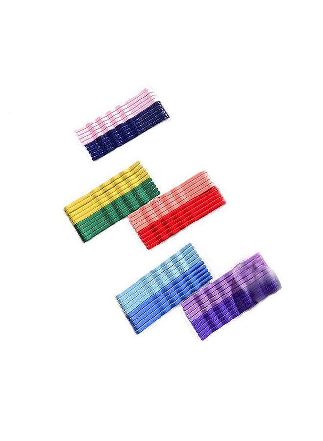 SUN Ring SUNRING Hair Clips Simple Mate Finnishing Flate Hair pin Hair Barrette Bobbby hair pin hair Accessory For Girl Women Multi Color. (Pack of 35, Multicolor) - Image 1