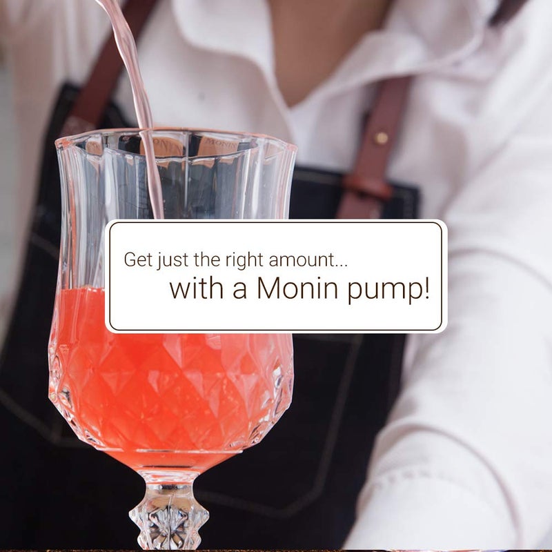 Monin - Syrup Pump, Exclusively for 1 Liter (33.8 fl oz) Plastic Bottles | Mess-Free Dispensing + Tip Cover Included (White) - Image 4
