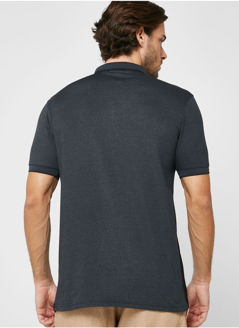 Robert Wood - Striped Polo Shirt - Image 1