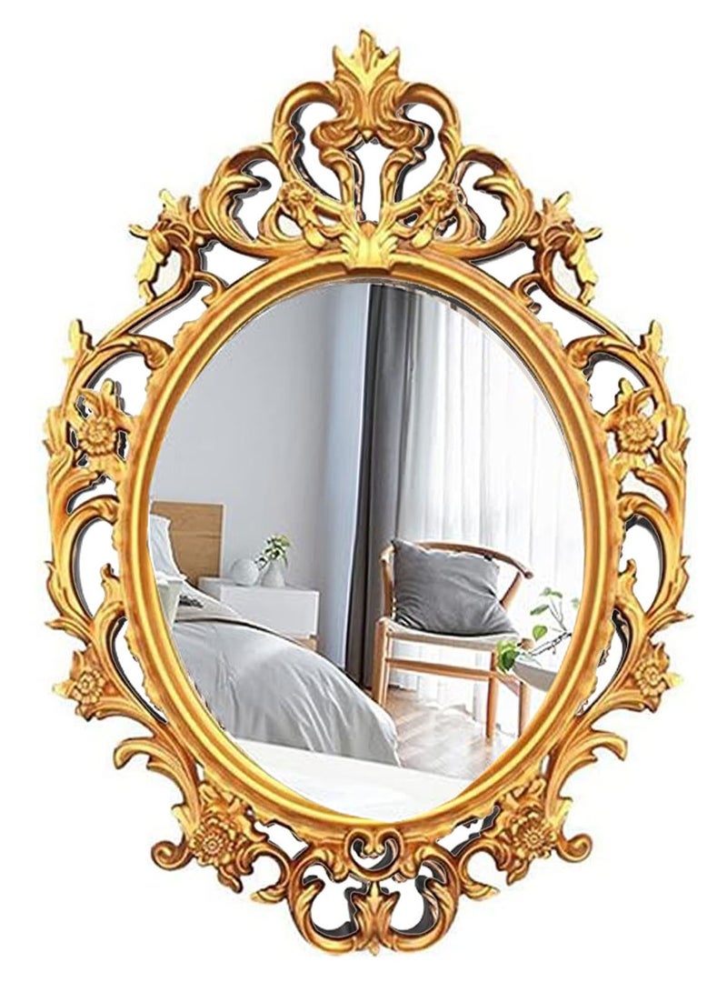 FFD Decorative Wall Mirror with Plastic Frame Versatile Vanity, Makeup, and Living Room Accent Perfect for Bathroom, Bedroom, and Home Decor - Image 1