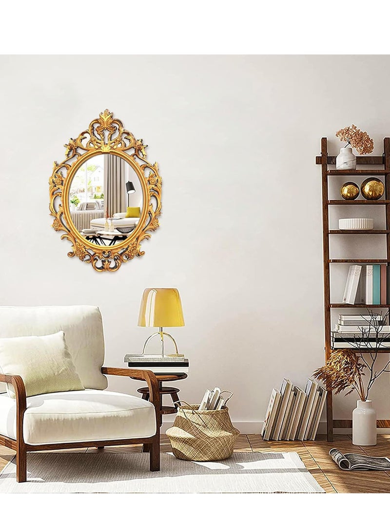 FFD Decorative Wall Mirror with Plastic Frame Versatile Vanity, Makeup, and Living Room Accent Perfect for Bathroom, Bedroom, and Home Decor - Image 2