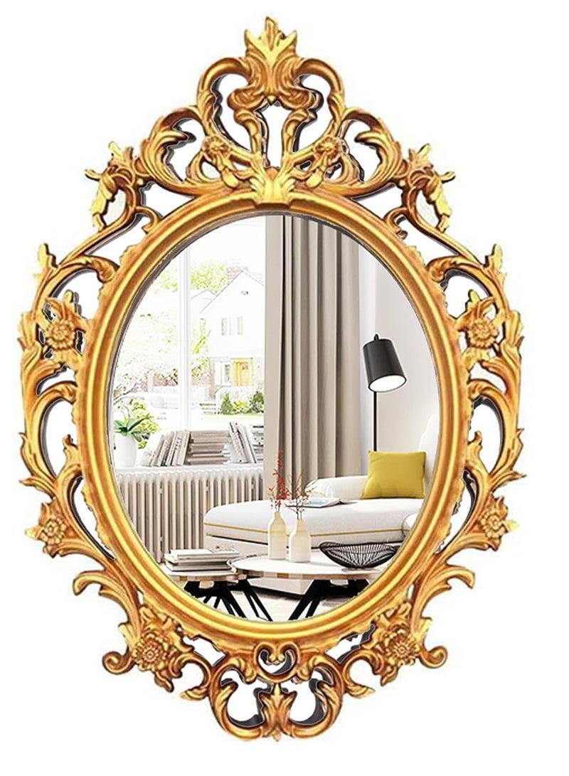 FFD Decorative Wall Mirror with Plastic Frame Versatile Vanity, Makeup, and Living Room Accent Perfect for Bathroom, Bedroom, and Home Decor - Image 4