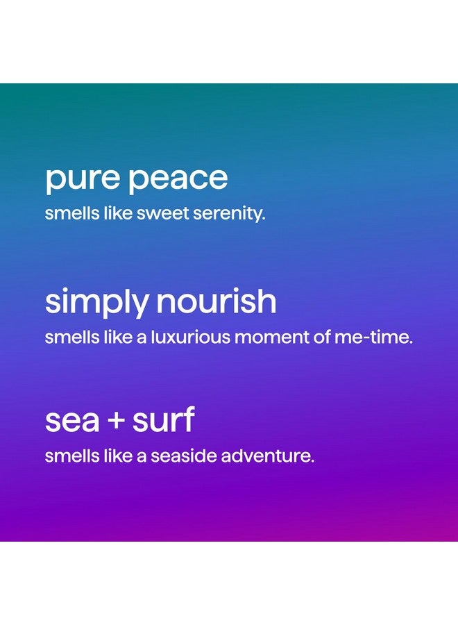 ميثود مجموعة هدايا غسول الجسم من ميثود، بيور بيس، سيمبلي نوريش، وسي + سيرف، زجاجات بحجم السفر 3.4 أونصة - Image 2