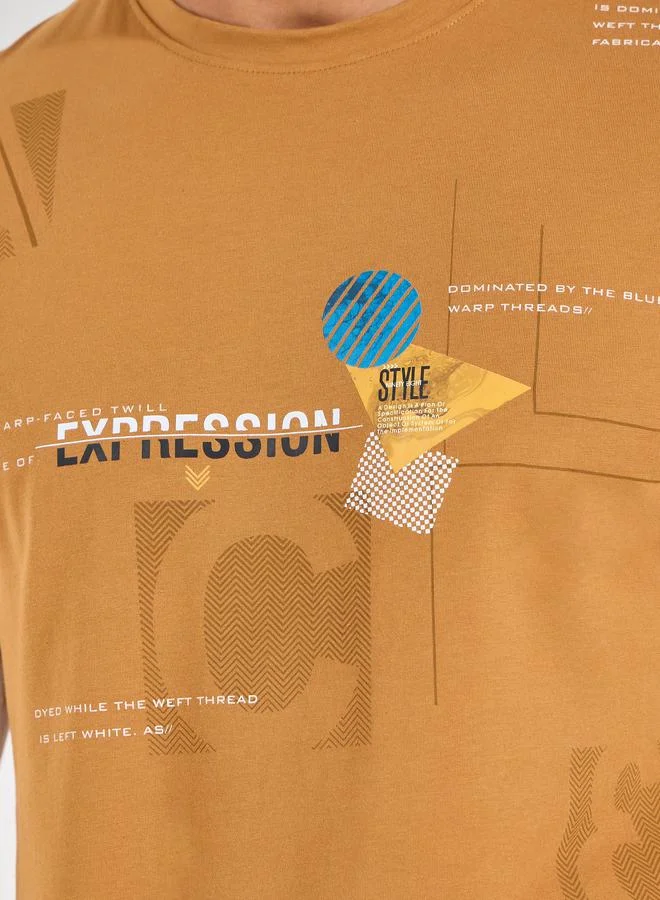 فورت كولينز Graphic Print Crew Neck T-Shirt by Styli