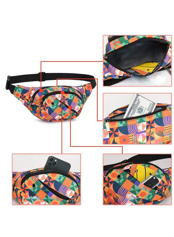 GUSTAVE® Waist Bag for Men Women with Adjustable Strap and Headphone Jack, Large Waterproof Chest Bag Fanny Pack for Hiking Travel Camping Running Sports Outdoors - Image 3